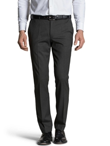Charcoal Oslo Gabardine Wool Trouser | Meyer Trousers/Chinos |  Sam's Tailoring Fine Men Clothing