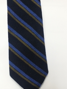 Navy, Blue and Tan Stripe Estate Tie | Estate Ties Collection | Sam's Tailoring Fine Men Clothing