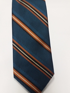 Sea Green, Orange, White and Black Estate Tie | Estate Ties Collection | Sam's Tailoring Fine Men Clothing