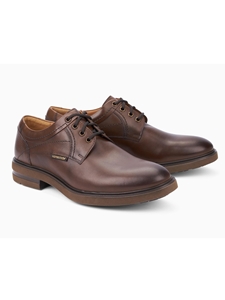 Hazelnut Smooth Leather Everyday Derby Shoe | Mephisto New Arrivals | Sam's Tailoring Fine Men Clothing