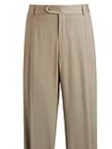 Hart Schaffner Marx Tan Double Pleat Trouser 562-389676-890 - Trousers | Sam's Tailoring Fine Men's Clothing