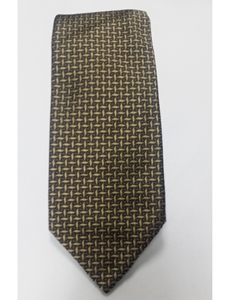 Robert Talbott Army With Geometric Pattern 7 Fold Sudbury Tie 321123-63|Sam's Tailoring Fine Men's Clothing