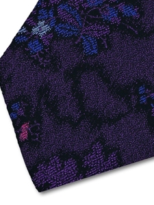Blue, Violet & Black Sartorial Silk Tie | Italo Ferretti Fine Ties Collection | Sam's Tailoring