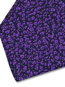 Violet and Navy Sartorial Silk Tie | Italo Ferretti Fine Ties Collection | Sam's Tailoring