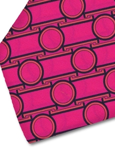Pink and Black Sartorial Silk Tie | Italo Ferretti Fine Ties Collection | Sam's Tailoring