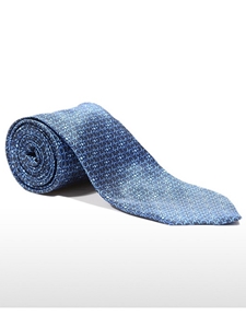 Blue Sky Patterned Sartorial Tailored Silk Tie | Italo Ferretti Fine Ties Collection | Sam's Tailoring