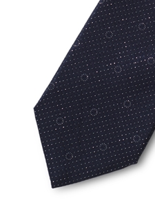 Silk Satin With Lurex Patterned Sartorial Tie | Italo Ferretti Fine Ties Collection | Sam's Tailoring