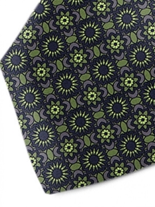 Green, Violet & Navy Sartorial Silk Tie | Italo Ferretti Ties Collection | Sam's Tailoring Fine Men Clothing