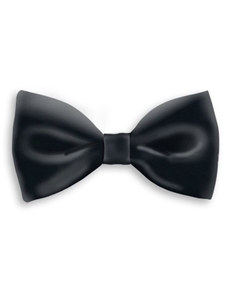 Solid Black Sartorial Handmade Silk Bow Tie | Bow Ties Collection | Sam's Tailoring Fine Men Clothing