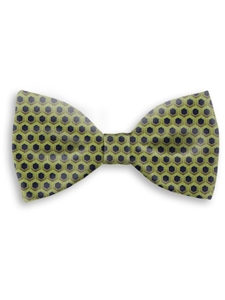 Green With Black Sartorial Handmade Silk Bow Tie | Bow Ties Collection | Sam's Tailoring Fine Men Clothing