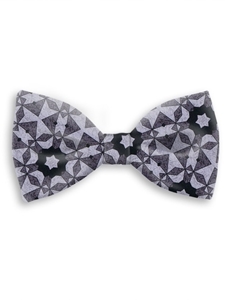 Black and Gray Sartorial Handmade Silk Bow Tie | Bow Ties Collection | Sam's Tailoring Fine Men Clothing