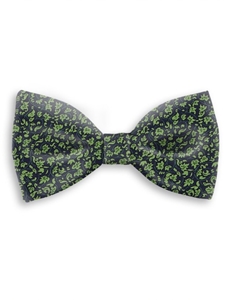 Green and Navy Sartorial Handmade Silk Bow Tie | Bow Ties Collection | Sam's Tailoring Fine Men Clothing