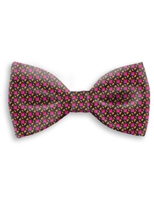 Orange, Pink & Black Sartorial Silk Bow Tie | Bow Ties Collection | Sam's Tailoring Fine Men Clothing