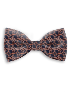 Navy and Red Sartorial Handmade Silk Bow Tie | Bow Ties Collection | Sam's Tailoring Fine Men Clothing