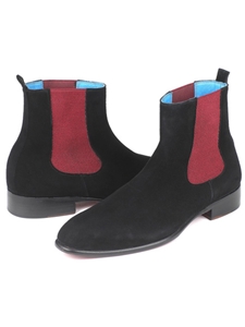 Black Suede Chelsea Fine Men's Boot | Fine Men Spring Boots | Sam's Tailoring Fine Men Clothing