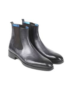 Black & Grey Chelsea Fine Men's Boot | Fine Men Spring Boots | Sam's Tailoring Fine Men Clothing