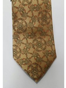 Gold With Wine & Green Paisley Silk Tie | Jane Barnes Silk Ties | Sam's Tailoring Fine Men's Clothing