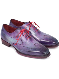 Purple Goodyear Welted Wingtip Oxford | Men's Oxford Shoes Collection | Sam's Tailoring Fine Men Clothing