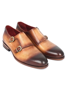 Double Tone Monkstrap Men's Shoe | Handmade Monk Straps Shoes | Sam's Tailoring Fine Men Clothing