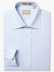 Light Blue Medium Spread Pinpoint Big & Tall Shirt | Big And Tall Shirts Collection | Fine Men Clothing