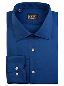 Navy Royal Oxford Ike by Ike Behar Dress Shirt | IKE Behar Dress Shirts | Sam's Tailoring Fine Men's Clothing