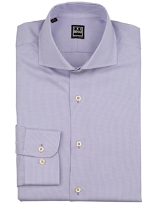 Lilac Panama Texture Weave Dress Shirt | IKE Behar Dress Shirts | Sam's Tailoring Fine Men's Clothing