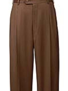 Hart Schaffner Marx Wool/Cashmere Taupe Pleated Trouser 562-389680 - Trousers | Sam's Tailoring Fine Men's Clothing