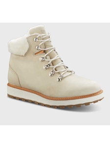 White Nubuck Genuine Rubber Sole Women's Boot | Fine Women's Boots | Sam's Tailoring