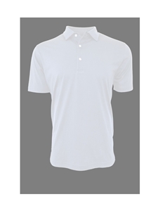 White Short Sleeves Pima Cotton Mens Polo | Georg Roth Los Angeles Polos | Sam's Tailoring Fine Men Clothing