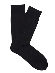 Charcoal Extra Fine Merino Pin Sock | Marcoliani Socks Collection | Sam's Tailoring Fine Men's Clothing