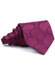Lavender Paisley Sartorial Woven Silk Necktie | Italo Ferretti Ties | Sam's Tailoring Fine Men Clothing