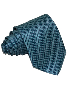 Teal & Black Sartorial Silk Necktie | Italo Ferretti Ties | Sam's Tailoring Fine Men Clothing