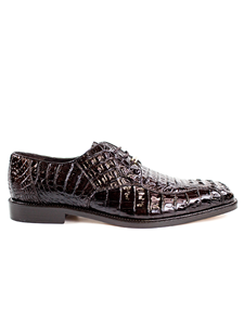 Brown Chapo Caiman Crocodilus Men Dress Shoe | Belvedere Shoes Collection | Sam's Tailoring Fine Mens Clothing