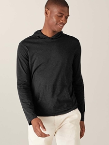 Onyx Cruise Cotton Cashmere Men's Hoodie | Naadam Cashmere Hoodie & Sweatshirts | Sam's Tailoring Fine Men's Clothing