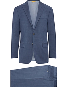 Slate Blue Super 130's Wool Four Seasons H-Fit Suit | Hickey Freeman Suit Collection | Sam's Tailoring Fine Men Clothing