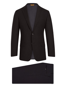 Black Super 150's Tasmanian Wool H-Fit Suit | Hickey Freeman Tasmanian Suits | Sam's Tailoring Fine Men Clothing