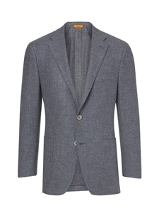 Grey Washed Noble Fibers Men Wool Jacket  | Hickey Freeman Sportcoats Collection | Sam's Tailoring Fine Men Clothing