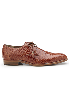 Cognac Genuine Alligator Tassel Laces Lago Shoe | Belvedere Spring 2020 Shoes Collection | Sam's Tailoring Fine Men Clothing