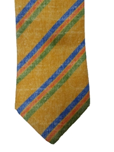 Gold with Multi Color Stripes Wall Street Estate Tie | Estate Ties Collection | Sam's Tailoring Fine Men's Clothing