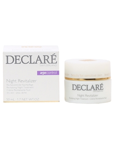 Age Control Night Revitalizer Cream Jar | Declare Cosmetics For Sensitive Skin | Sam's Tailoring