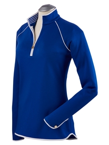 Marina Pima Cotton Solid Quarter Zip Women's Pullover | Bobby Jones Women's Pullovers | Sam's Tailoring Fine Women's Clothing
