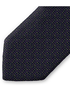 Navy, Yellow & Lavender Sartorial Silk Tie | Italo Ferretti Ties | Sam's Tailoring Fine Men's Clothing