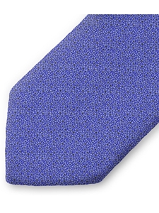 Blue Floral Print Pattern Sartorial Silk Tie | Italo Ferretti Ties | Sam's Tailoring Fine Men's Clothing