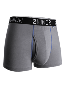 Grey/Blue 3 Inch Trunk Cut Swing Shift Underwear | 2Undr Trunk Underwear | Sam's Tailoring Fine Men Clothing