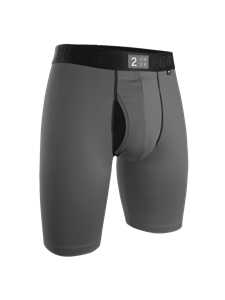 Grey 9 Inch Power Shift Long Leg Underwear | 2Undr Long Leg Underwear | Sam's Tailoring Fine Men Clothing