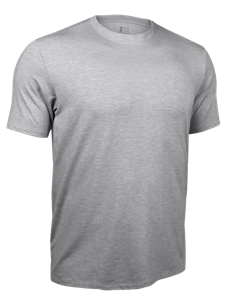 Grey Classic Crew Neck Short Sleeve Tee | 2Undr Men's Tee Shirts | Sam's Tailoring Fine Men's Clothing