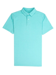 Aqua Blue Blue Lightweight Pique Tennis Club Polo | Vastrm Polo Shirts | Sam's Tailoring Fine Men Clothing
