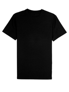 Black Jersey Fabric Short Sleeve Crew Neck Tee | Vastrm Tees Collection | Sam's Tailoring Fine Men Clothing