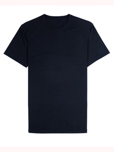 Navy Jersey Fabric Short Sleeve Crew Neck Tee | Vastrm Tees Collection | Sam's Tailoring Fine Men Clothing