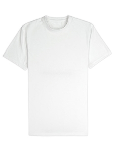White Jersey Fabric Short Sleeve Crew Neck Tee | Vastrm Tees Collection | Sam's Tailoring Fine Men Clothing